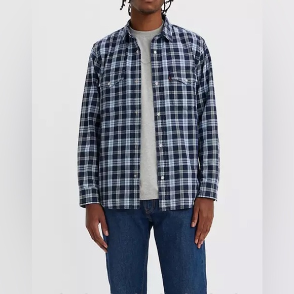 NWT - Levi’s Premium Men’s Relaxed Fit Western Shirt - Size XXL - Picture 2 of 14